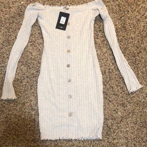 Jacklyn Off Shoulder Mini Dress Fashion Nova